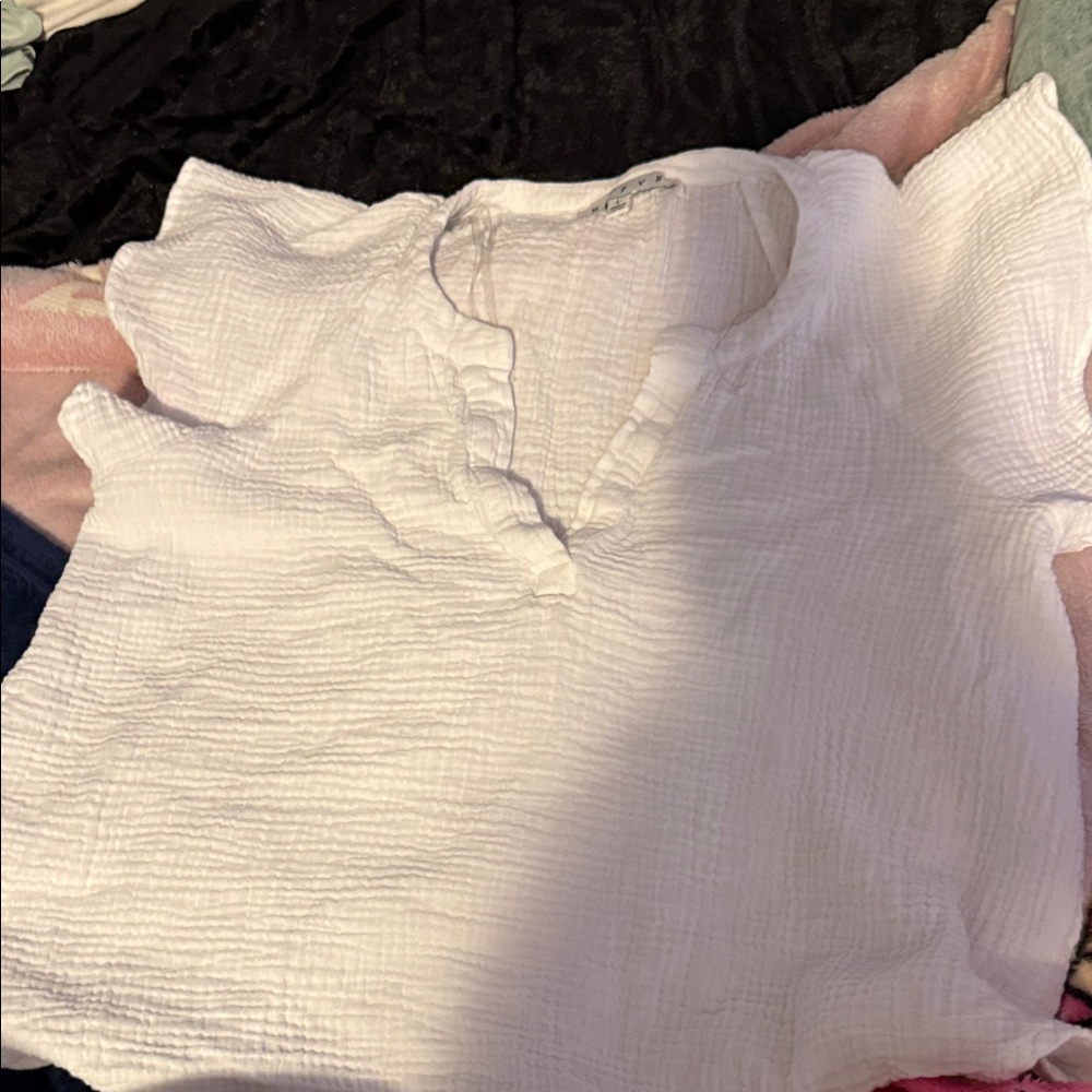 HYFVE White Casual Button Down Shirt